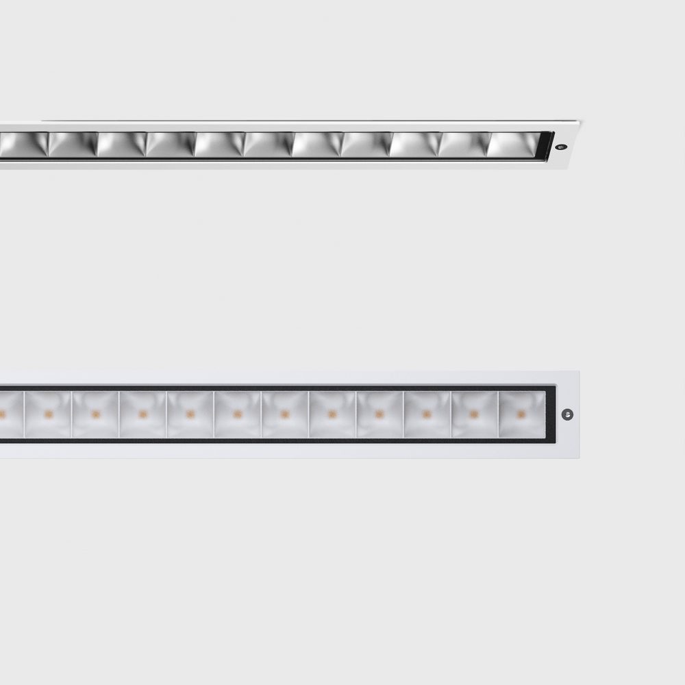 Linear downlights with BEGA Vortex Optics®