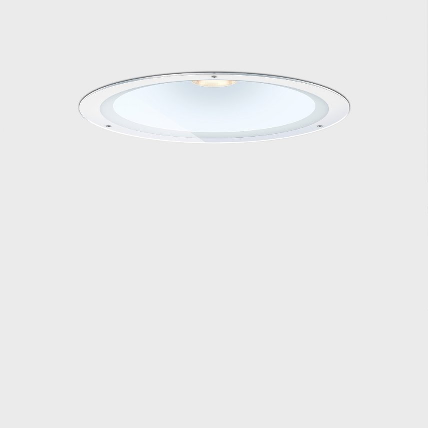 Large Area Ceiling Luminaire with Dual Lighting Technology