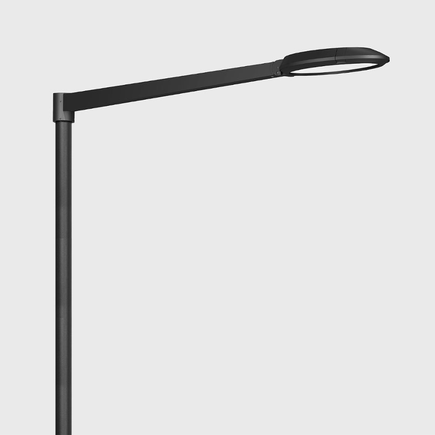 Pole Top Luminaire With Outrigger Arm